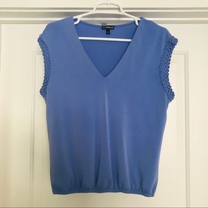 EXPRESS Purple V-Neck Blouse